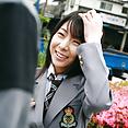 Rin Hayakawa cute Japanese schoolgirl uniform and nipples - image 