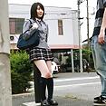Rin Hayakawa cute Japanese schoolgirl uniform and nipples - image 