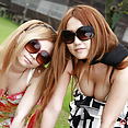 2 busty Japanese girls public nudity photos - image 