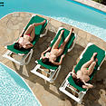 Sha Rizel, Valory Irene, Hitomi Tanaka sunbathing in nude - image 