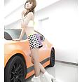Gorgeous Korean race queen Hwang Mi Hee at 2010 car show pics - image 