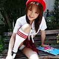 Mihiro Taniguchi cute schoolgirl upskirt pics - image 