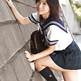 Yuzuki Hashimoto is totally cute in cosplay sailor uniform - image 