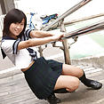 Yuzuki Hashimoto is totally cute in cosplay sailor uniform - image 