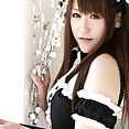 Japanese french maid Tsubasa Sakurai tiny titties - image 