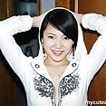 Homemade cute photos of Asian girlfriend posing - image 