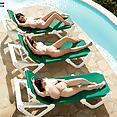 Sha Rizel, Valory Irene, Hitomi Tanaka sunbathing in nude - image 