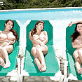 Sha Rizel, Valory Irene, Hitomi Tanaka sunbathing in nude - image 