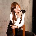 Hwang Mi Hee with her Nikon Canon camera - image 