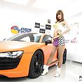 Gorgeous Korean race queen Hwang Mi Hee at 2010 car show pics - image 