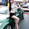 Sexy Korean carshow babe Hwang Mi Hee race queen - image 