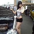 Sexy Korean carshow babe Hwang Mi Hee race queen - image 