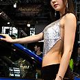 Sexy Korean carshow babe Hwang Mi Hee race queen - image 