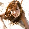 Miyu Hoshino showing her tits at the beach - image 