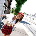 Mihiro Taniguchi cute schoolgirl upskirt pics - image 