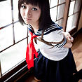 Japanese schoolgirl Shiryl in bondage - image 