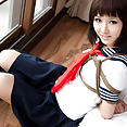 Japanese schoolgirl Shiryl in bondage - image 